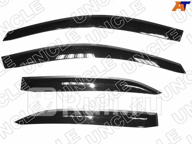 Дефлекторы окон (4 шт.) для Toyota Camry 40 рестайлинг (2009-2011) UNCLE PF-TYL5-621-0
