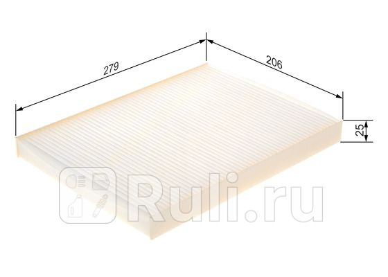 Фильтр салонный для Volkswagen Polo 1999-2001 BOSCH 1 987 432 808 390₽