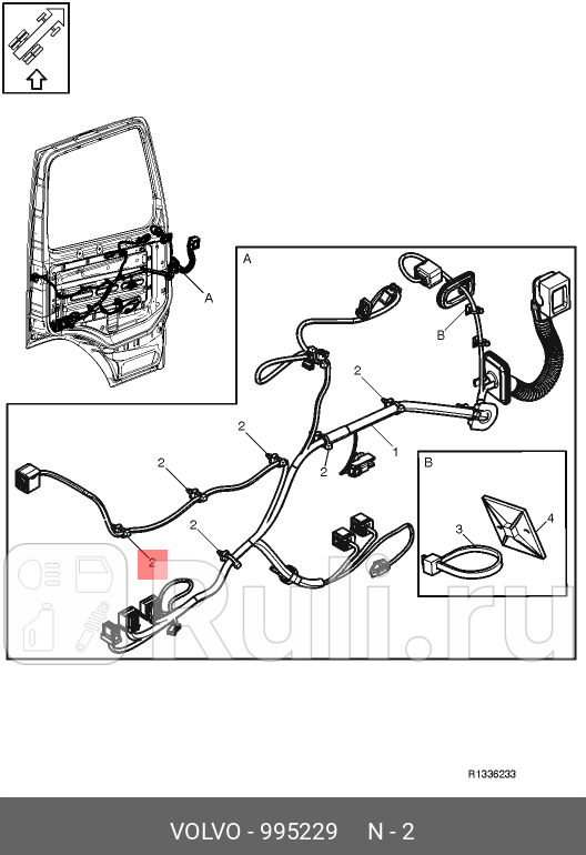 Хомут макс диаметр пучка 30мм VOLVO 995229 50₽