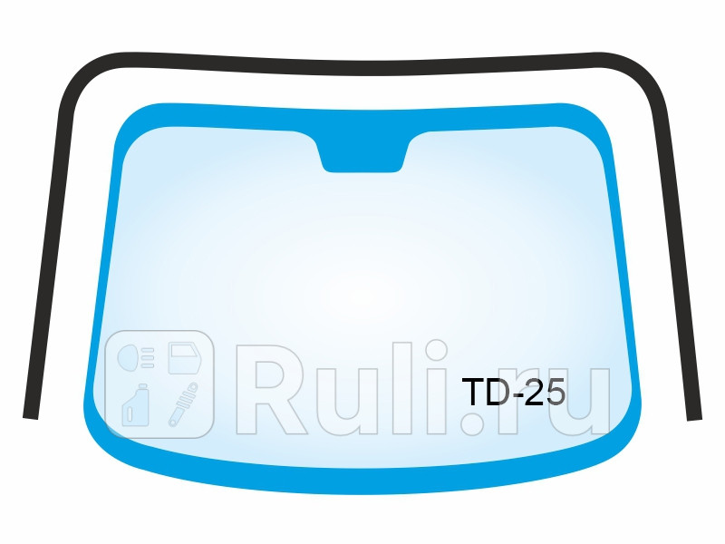 Молдинг лобового стекла Skoda Fabia 99-08 SAT TD-25 0₽