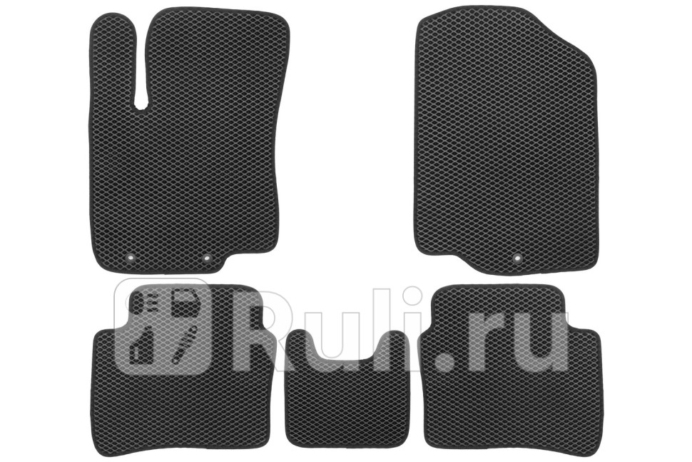 Коврики в салон 5 шт для Hyundai Solaris 1 2010-2014 Klever EVAB0502503922110k 3000₽