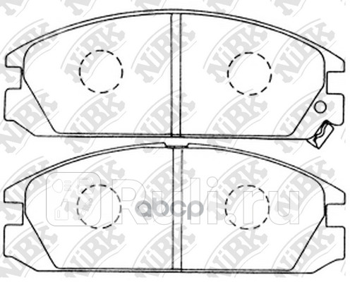 Колодки тормпер NIBK PN8127 0₽
