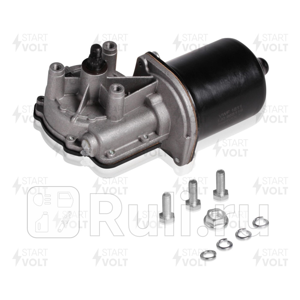 Моторедуктор стеклооч для ам Volkswagen Transporter T4 90-Skoda Octavia 96- VWF1811 STARTVOLT VWF1811 3080₽