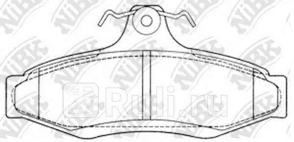 Колодки тормозные дисковые задние для Opel Zafira A 1999-2006 NIBK PN0424 1650₽