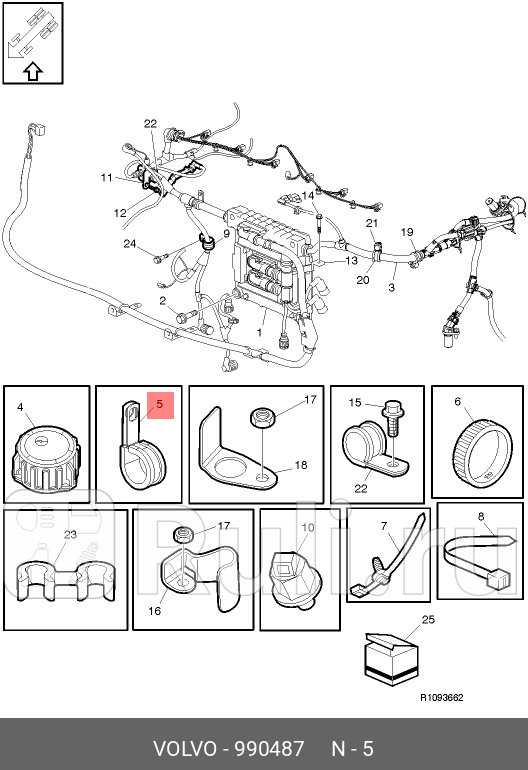Хомут D 238 VOLVO 990487 100₽