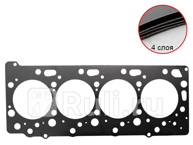 Прокладка ГБЦ MITSUBISHI L200PAJEROMONTERO SPORT 4D56 HP 25 T-107 08- MITSUBISHI 1005B819 11280₽