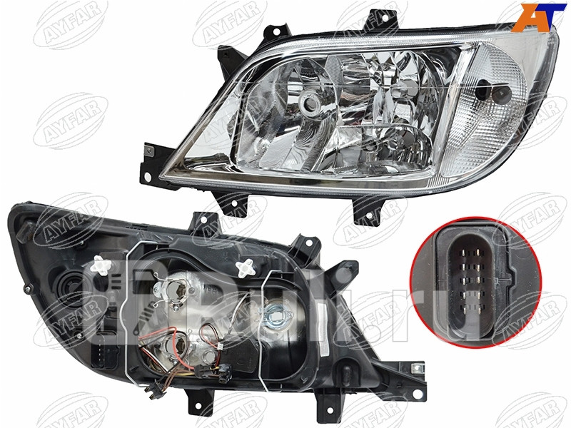 Фара левая для Mercedes Sprinter Classic 909 (2013-2021) AYFAR 505409