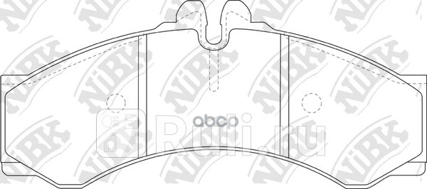 Колодки торм пер NIBK PN0107 0₽