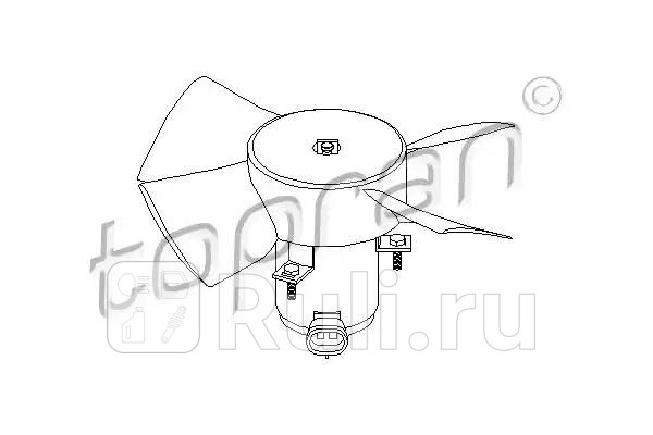 Вентилятор охлаждения двигателя HANS PRIES 202362001 0₽