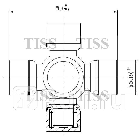 Крестовина 7140x2406 GUMZ12 JD JTU0036 560₽