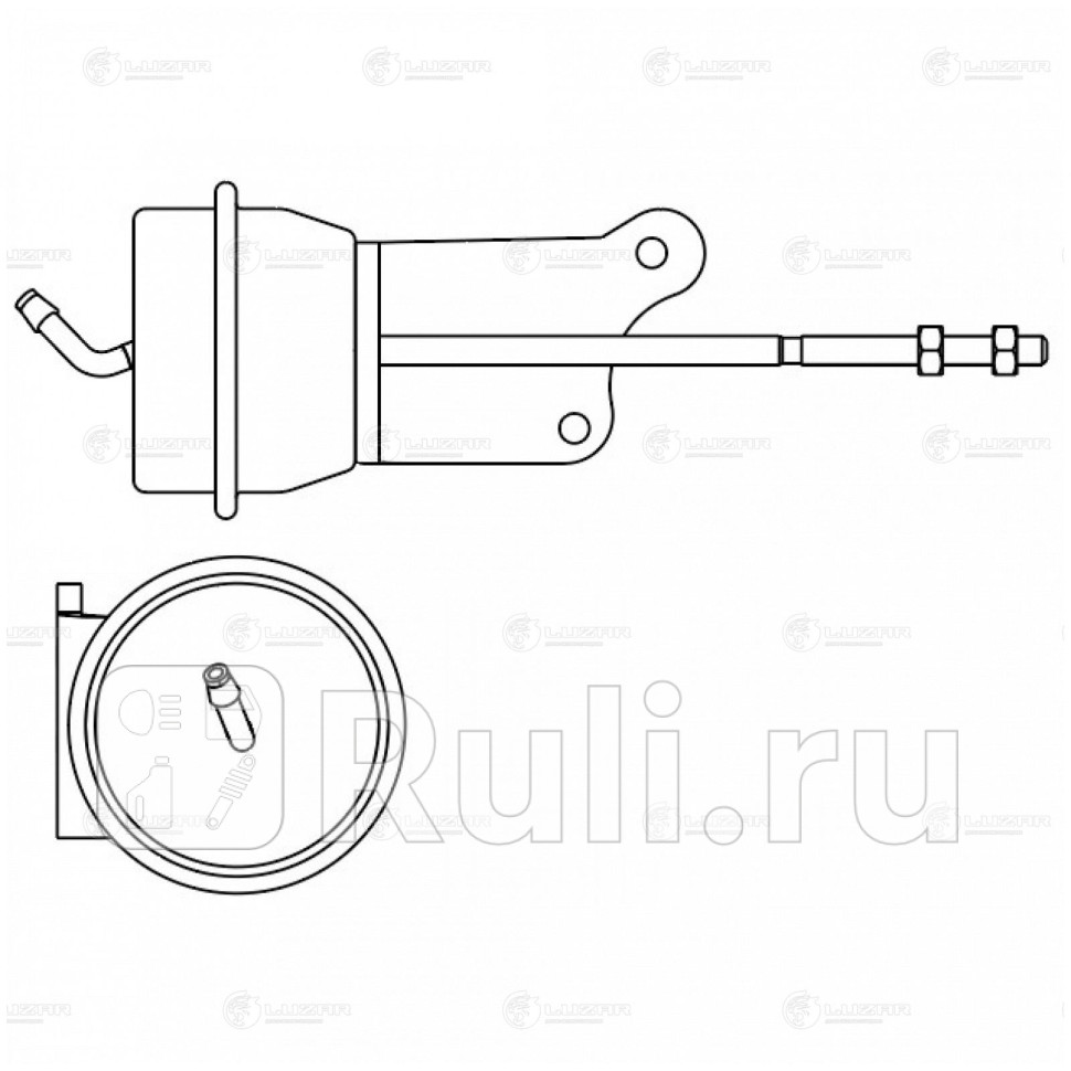 Актуатор турбокомпрессора для ам Audi A4 07-A5 09- 18T CDHACABB тип K03 LTC 1855 LUZAR LTC1855 4090₽