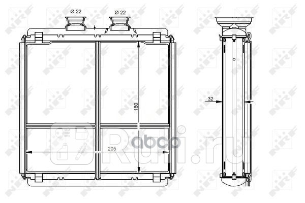 Радиатор отопителя NRF 54338 10090₽