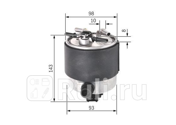 Фильтр топливный BOSCH F026402126 0₽