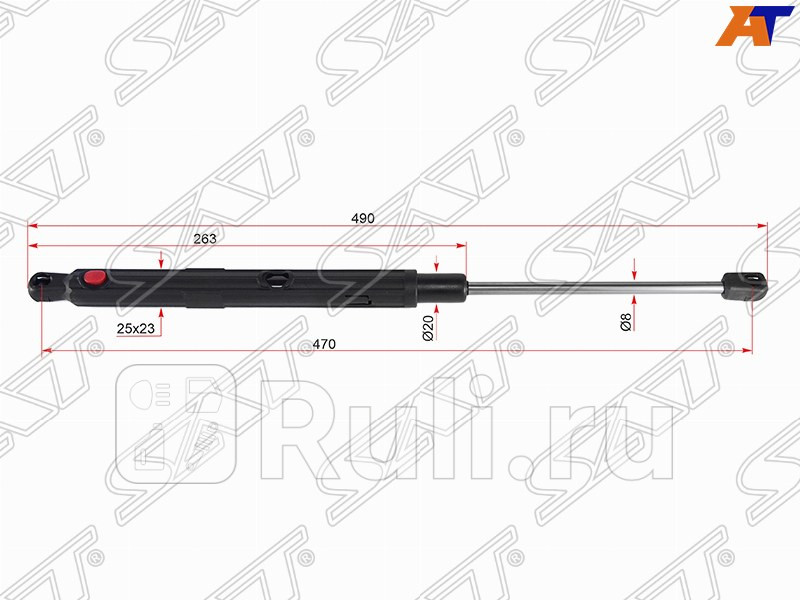Амортизатор капота 1 шт для Mercedes W213 2016-2020 SAT ST-A2139800164 3890₽