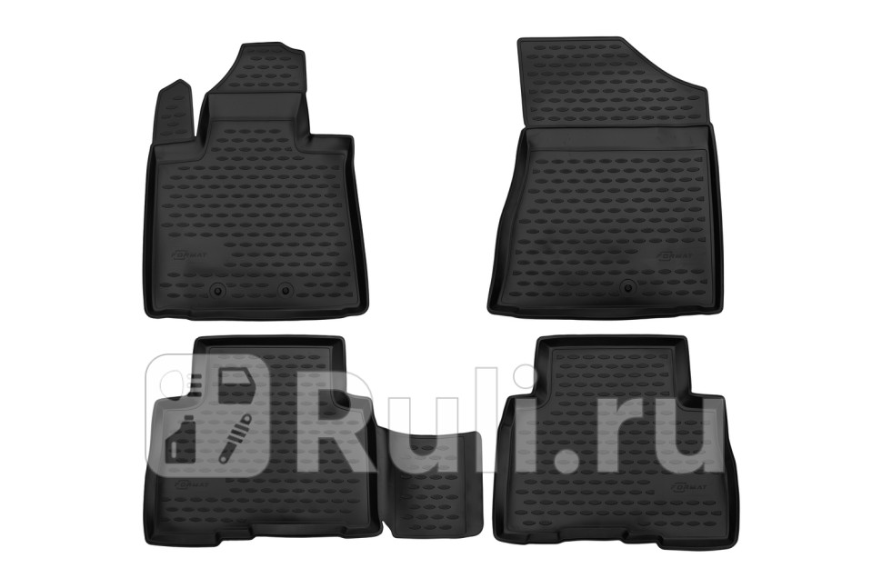 Коврики в салон 4 шт для Kia Sorento 2 2012-2020 FORMAT FORMAT2546210h 1170₽