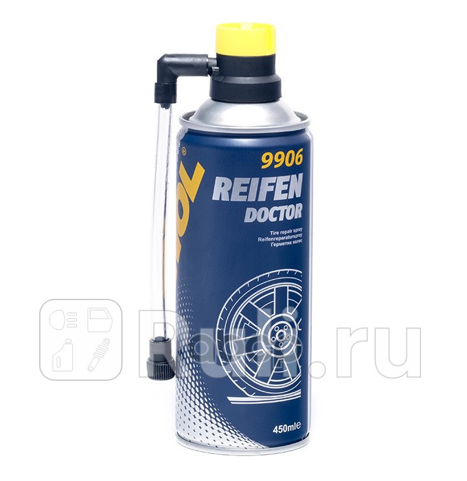 Герметик шин MANNOL 9906 Reifen Doctor 450 мл MANNOL 9906 0₽