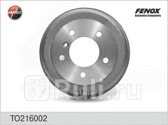 Барабан тормозной зад правлев FENOX TO216002 0₽