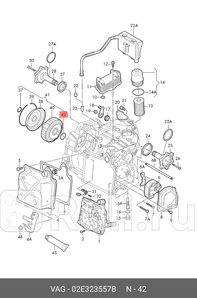 Уплотнит кольцо org VAG 02E323557B 0₽