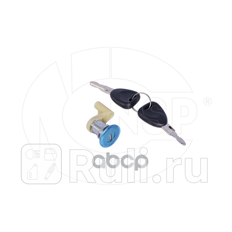 Личинка замка двери левой renault duster i 12-20 NSP NSP076001550787 1530₽