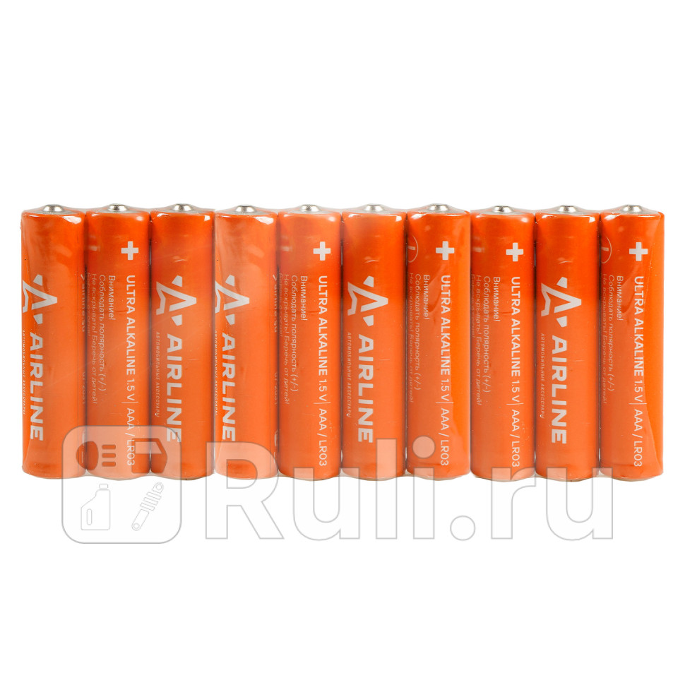 Батарейка LR03AAA AIRLINE LR03AAA щелочная 10 шт AIRLINE AAA-10 520₽