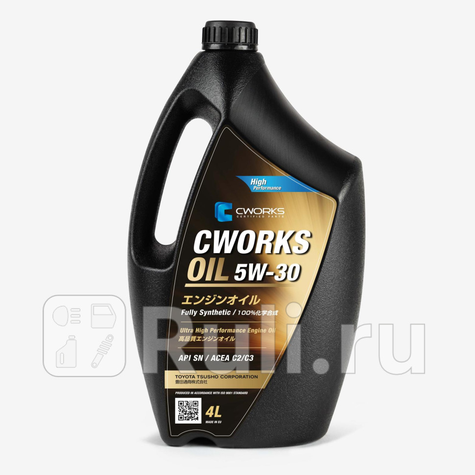 Масло мотор CWORKS OIL 5W-30 C2C3 4L A130R8004 CWORKS A130R8004 4820₽