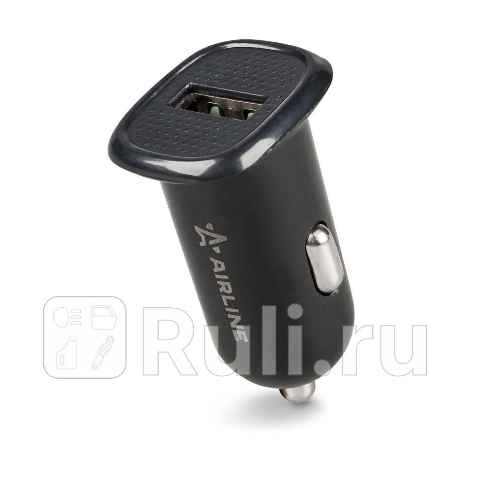 Адаптер автомобильный компактный 1xUSB 21A 1224В AIRLINE AEAK017 460₽