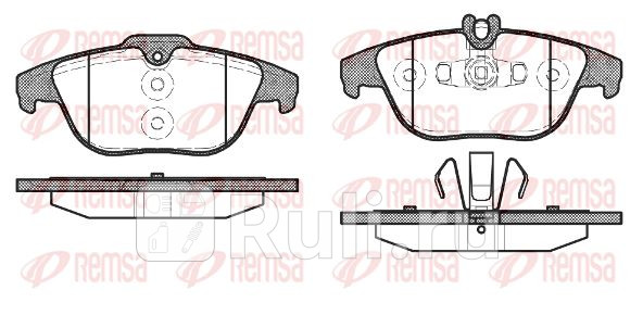 Колодки тормозные дисковые задние для Mercedes X204 2008-2012 REMSA 130520 3160₽
