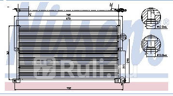 Радиатор кондиционера для Ford Mondeo 3 2000- Forward FDMON00-930 5830₽