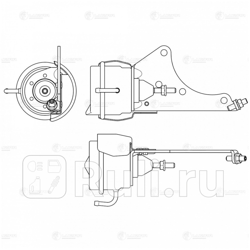 Актуатор турбокомпрессора для ам Hyundai H1 Starex 07- 25D D4CB A2 Е-4 тип V43 LTC 0864 LUZAR LTC0864 5800₽