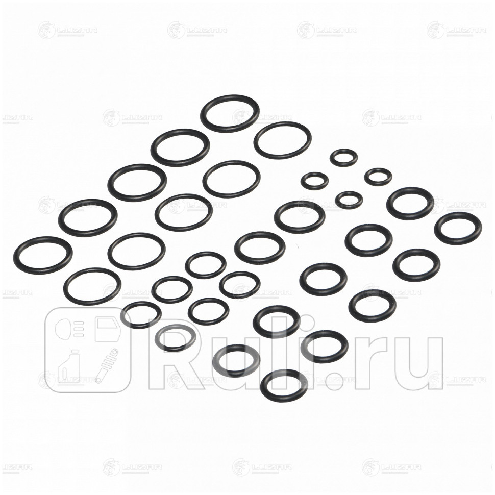 Кмпл прокладок системы конд для ам LadaRenault кольца NBR 34 шт LGS 0012 LUZAR LGS0012 920₽