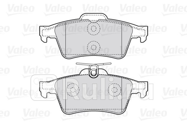 Колодки тормозные дисковые задние для Ford Focus 3 2011-2015 VALEO 301783 2580₽