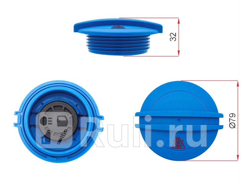 Крышка бачка расширительного для Skoda Rapid 2012-2020 GATES RC228 990₽