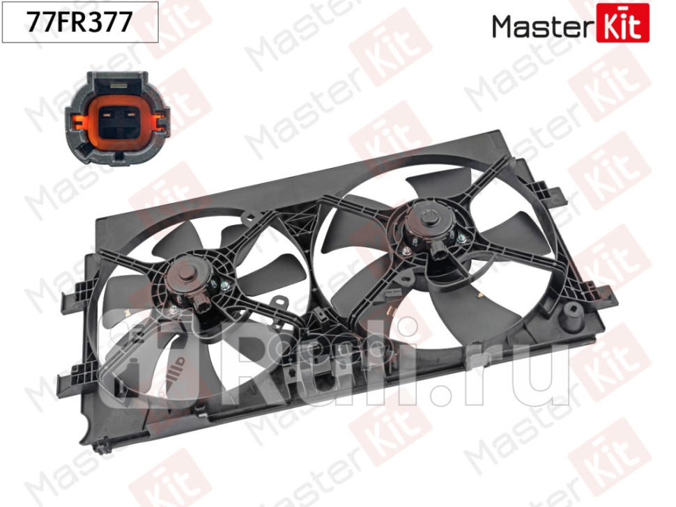 Вентилятор охлаждения радиатора Mitsubishi LANCER VIII CY_A CZ_AOUTLANDER II CW_W 2006 77FR377 MASTERKIT 77FR377 10620₽