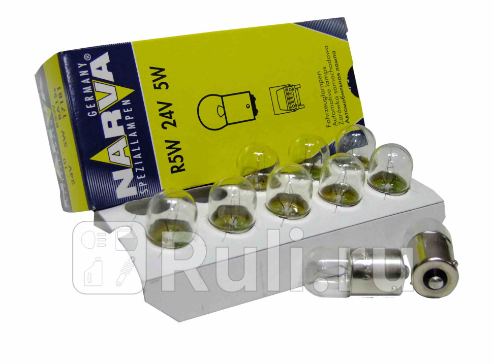 Лампа R5W 5W NARVA NARVA 17181 70₽