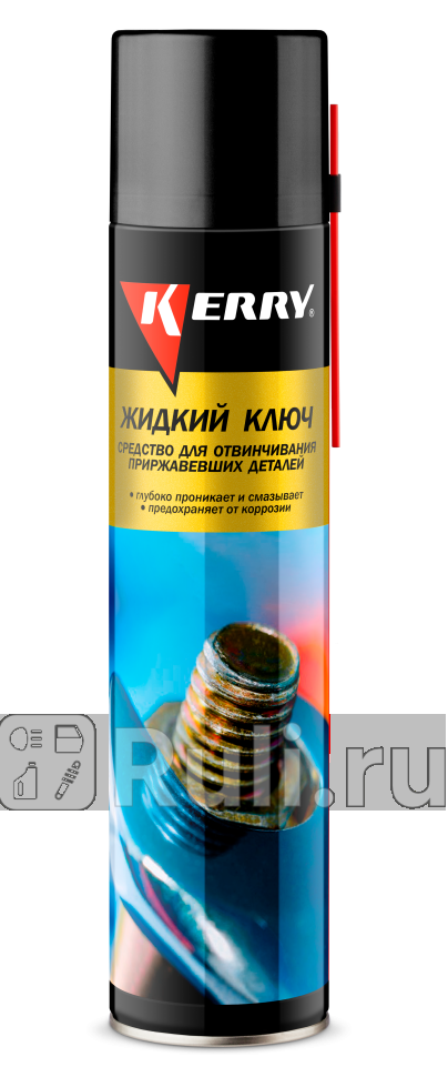 Жидкий ключ Kerry аэрозоль 400 мл KERRY KR-940-4 430₽