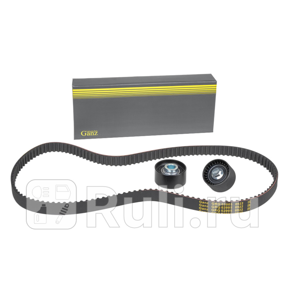 Ремень ГРМ комплект 2 ролика GANZ GRQ02006 3540₽