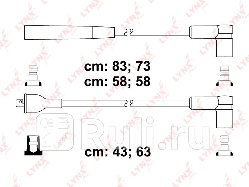 Провода высоковольтные FORD Sierra I-II 16-20 82 LYNXAUTO SPC3004 900₽