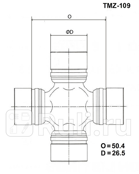 Крестовина карданного вала TOYO TOYO TMZ109 1140₽