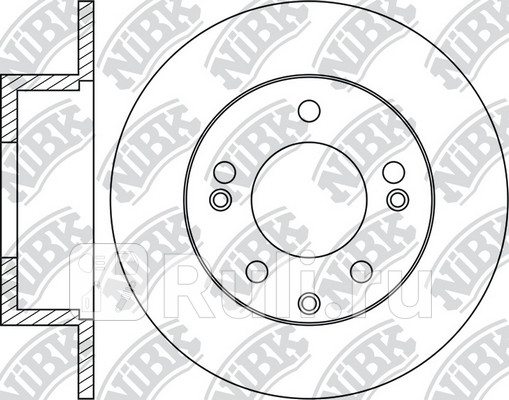 Диск тормозной задний для Kia Sportage 2 2004-2010 NIBK RN1307 2820₽