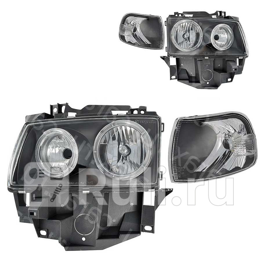 Тюнинг-фары комплект с указателями поворота для Volkswagen Transporter T4 1997-2003 DEPO 441-11A3FXLDEM2 25140₽