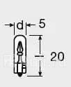 Лампа W23W 23W W2x46d стеклянный цоколь 12V 2723 4008321094834 OSRAM 2723 100₽