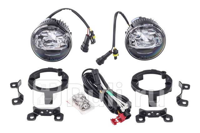 Светодиодные противотуманные фары комплект для Renault Logan 1 Фаза 2 2009-2015 CAROPTICS CPX-1196KPF 4910₽