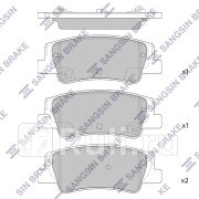 Колодки тормозные задние HP4335 Hardron  HI-Q HP4335