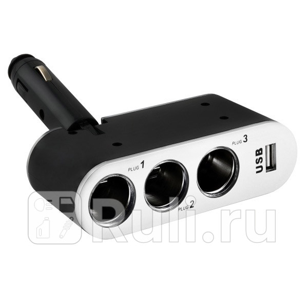 Разветвитель в прикуриватель SKYWAY 3 гнездаUSB SKYWAY S023010061022 800₽