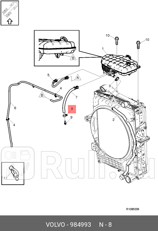 Хомут метал IDIA 12-18 мм VOLVO 984993 240₽