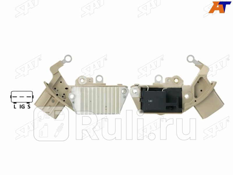 Реле-регулятор напряжения генератора TOYOTA COROLLAFIELDER ZZE12 13ZZ ZZE122 MARK2CRESTACHASER SAT ST-27700-46060 1470₽