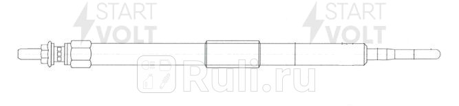 Свеча накаливания Toyota Corolla 06-Auris 06- 14d GLSP 105 STARTVOLT GLSP 105 1540₽