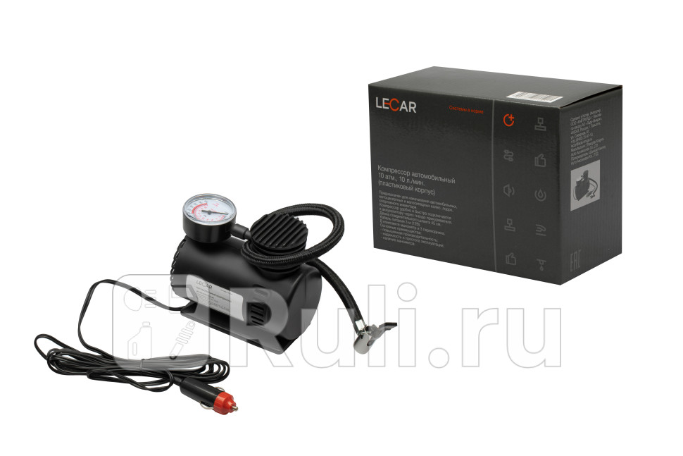 Компрессор подкачки шин 10 лмин 7 атм пласт корпус LECAR LECAR000020506 910₽