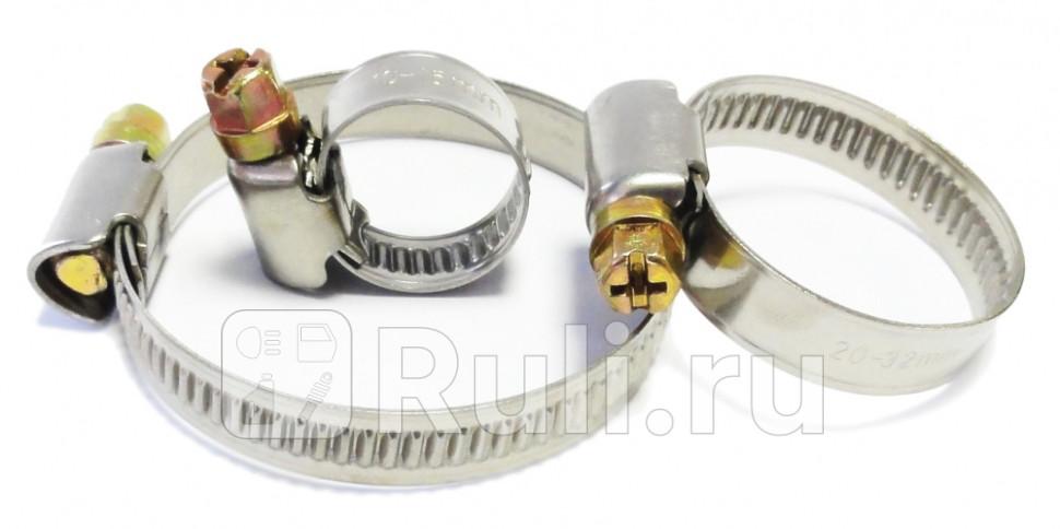 Хомут червячный 10-16 мм х 1шт20-32 мм х 1шт32-50 мм х 1 шт Abro ABRO HC-300-R 140₽