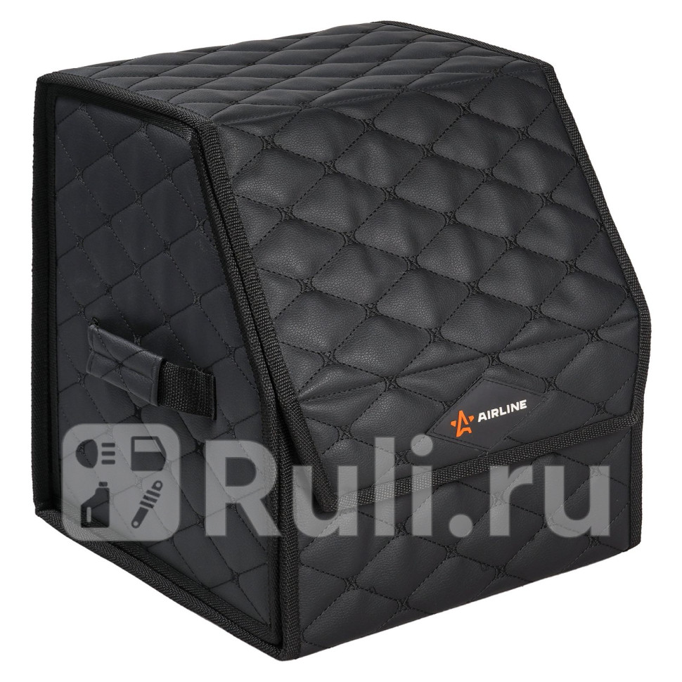 Органайзер-саквояж в багажник 303035 см стёганный ромб цвет черный AIRLINE ADSO001 2550₽